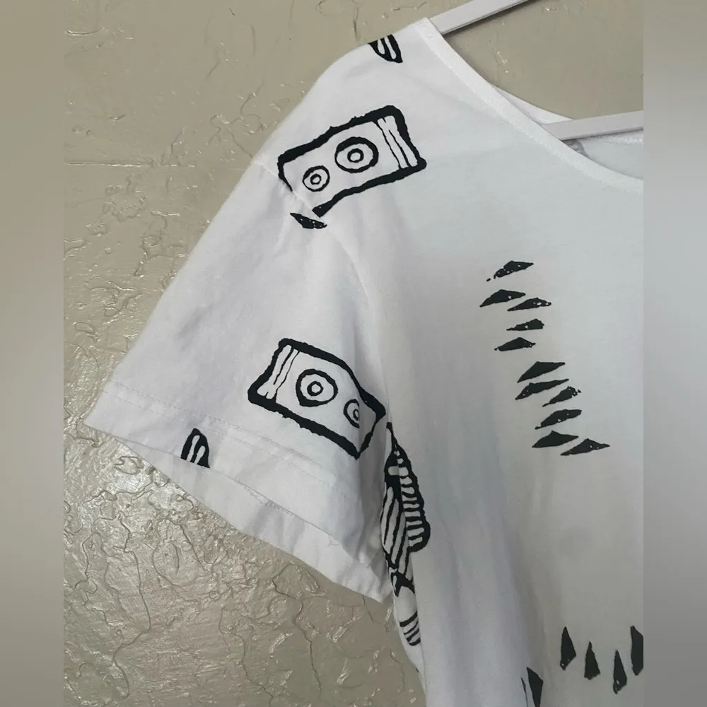 Ladies Pull Over Sleep Shirt, White with Sea Design, IG Sport, XL Lounge Comfy - Image 6