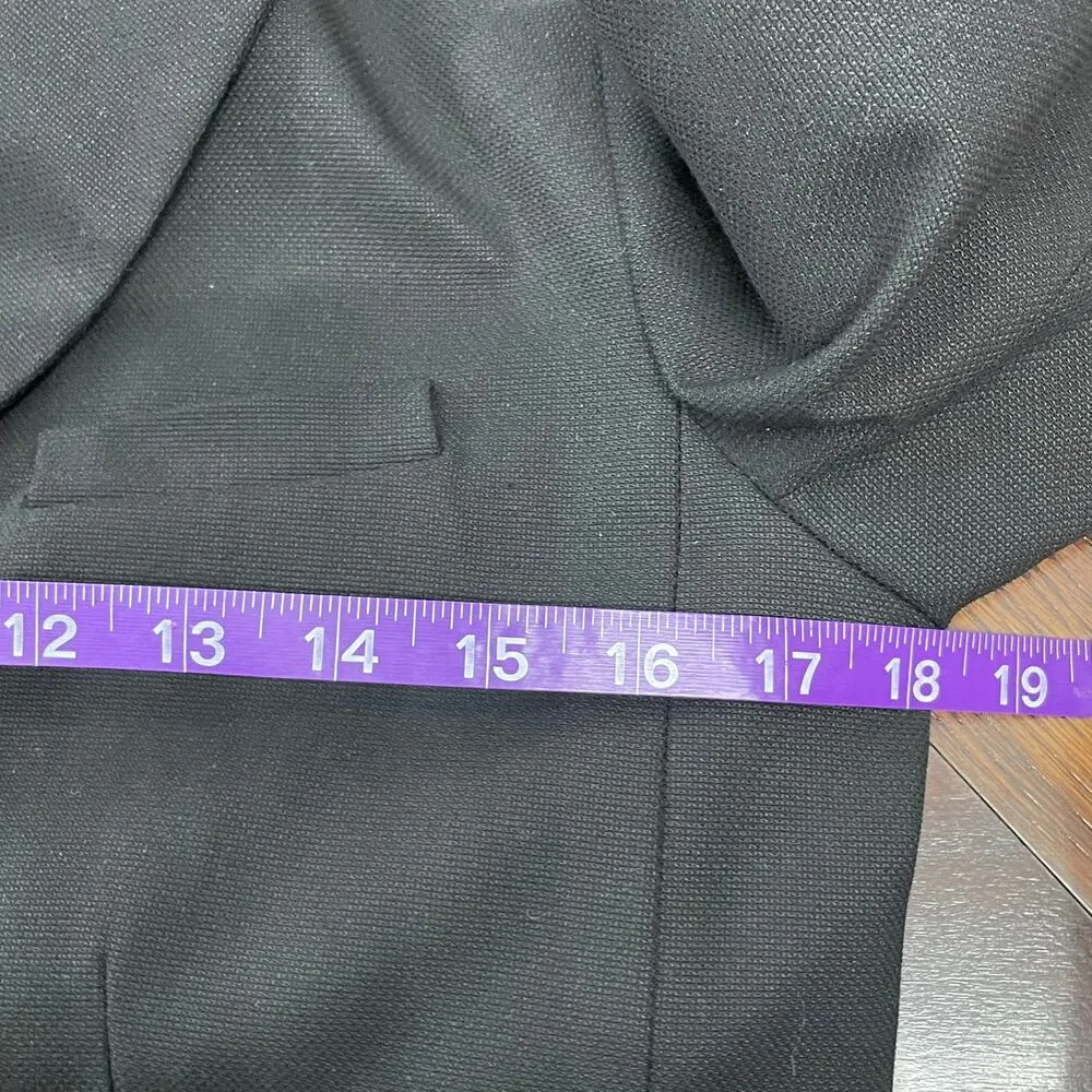 Gap The Academy Blazer Women's Size 4 Black Stretch Schoolboy Preppy Academia - Image 6