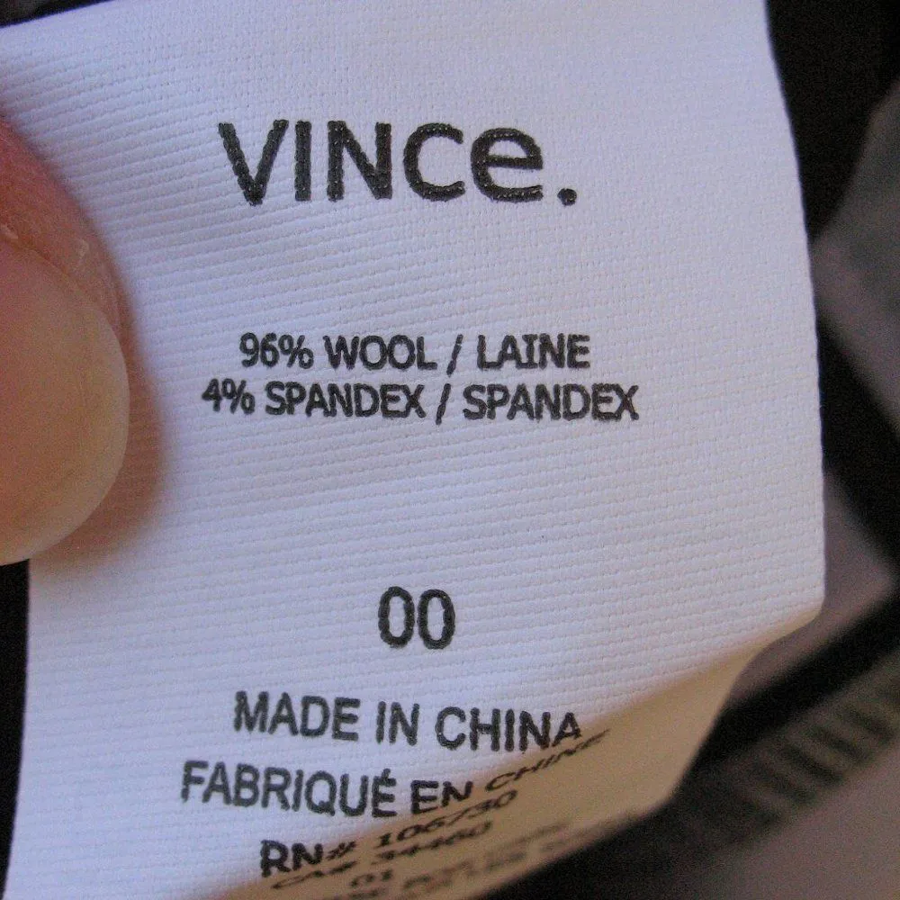 Vince Stretch Wool Mid Rise Pants - Image 9