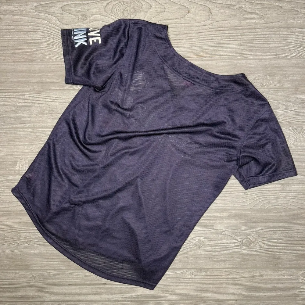 Victoria secret pink Tampa bay rays blue shirt sleeve jersey button shirt small White - Image 4