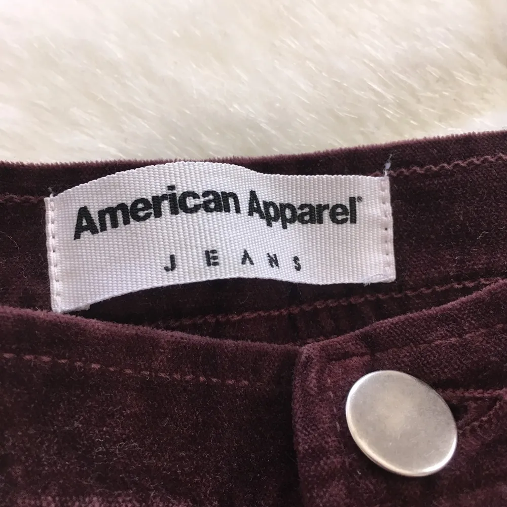 American Apparel Velvet High Waist Pant - Image 6
