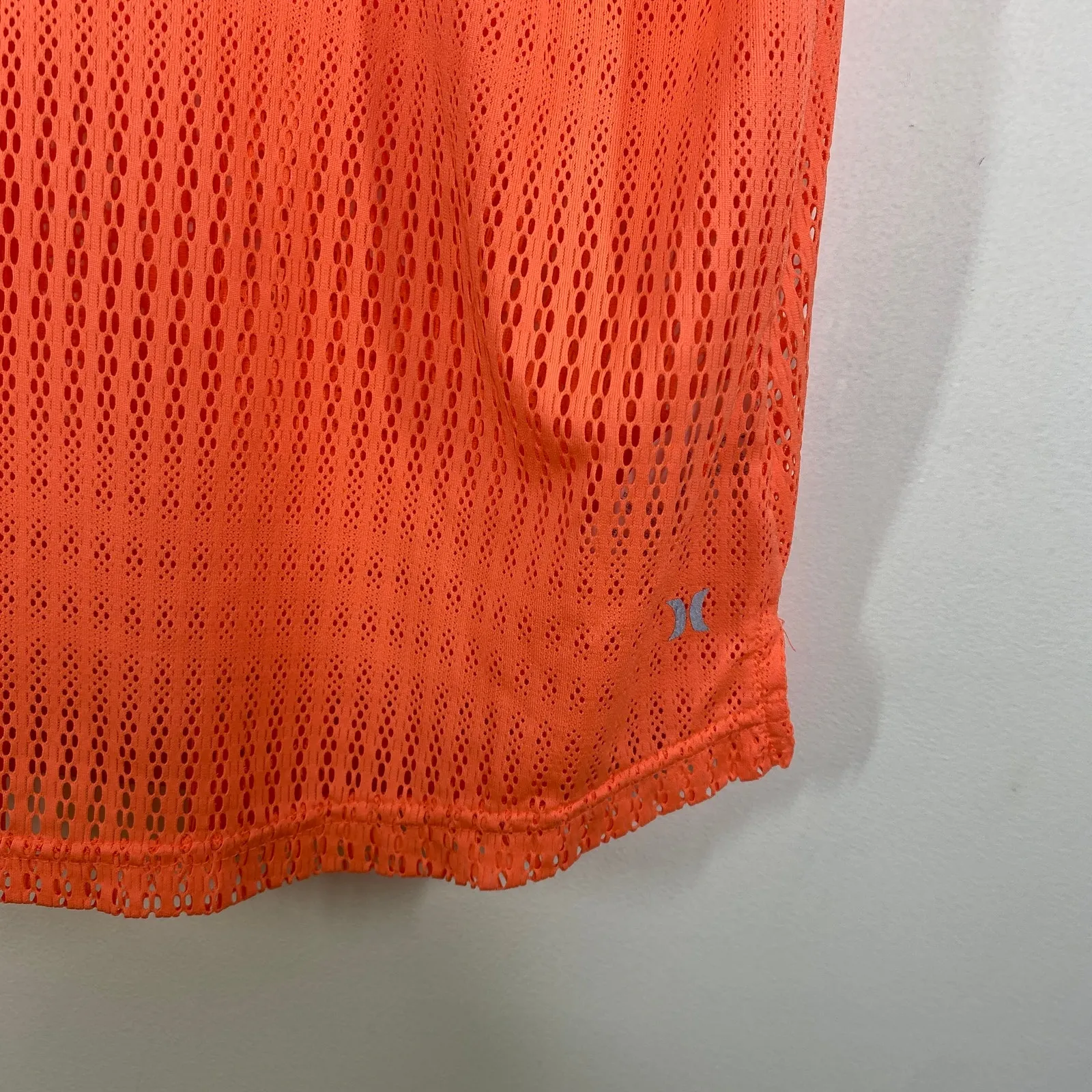 Hurley Neon Orange Scoop Neck Sleeveless Knit Tank Top Women's Size X-Small XS - Image 2