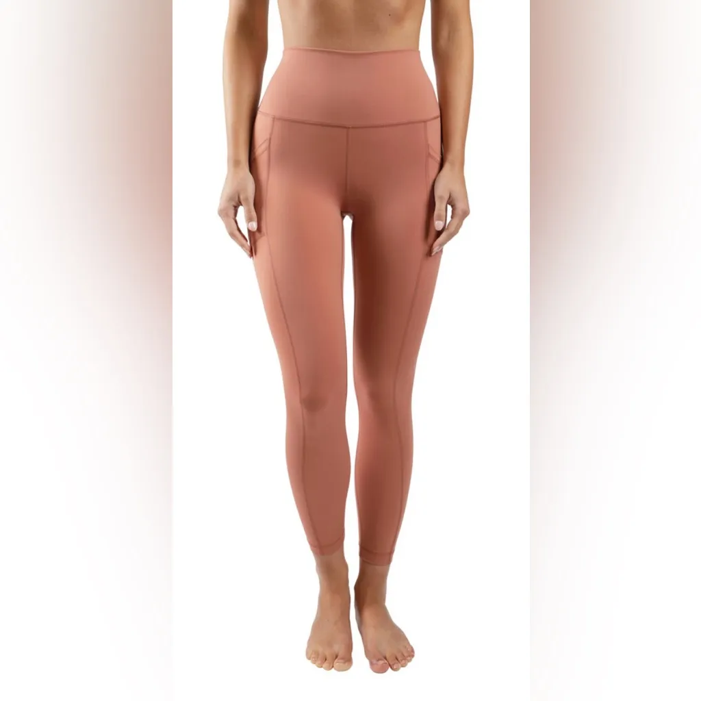 NWT - Carbon Lux High Waist Elastic Free Side Pocket 7/8 Ankle Legging. - Image 2