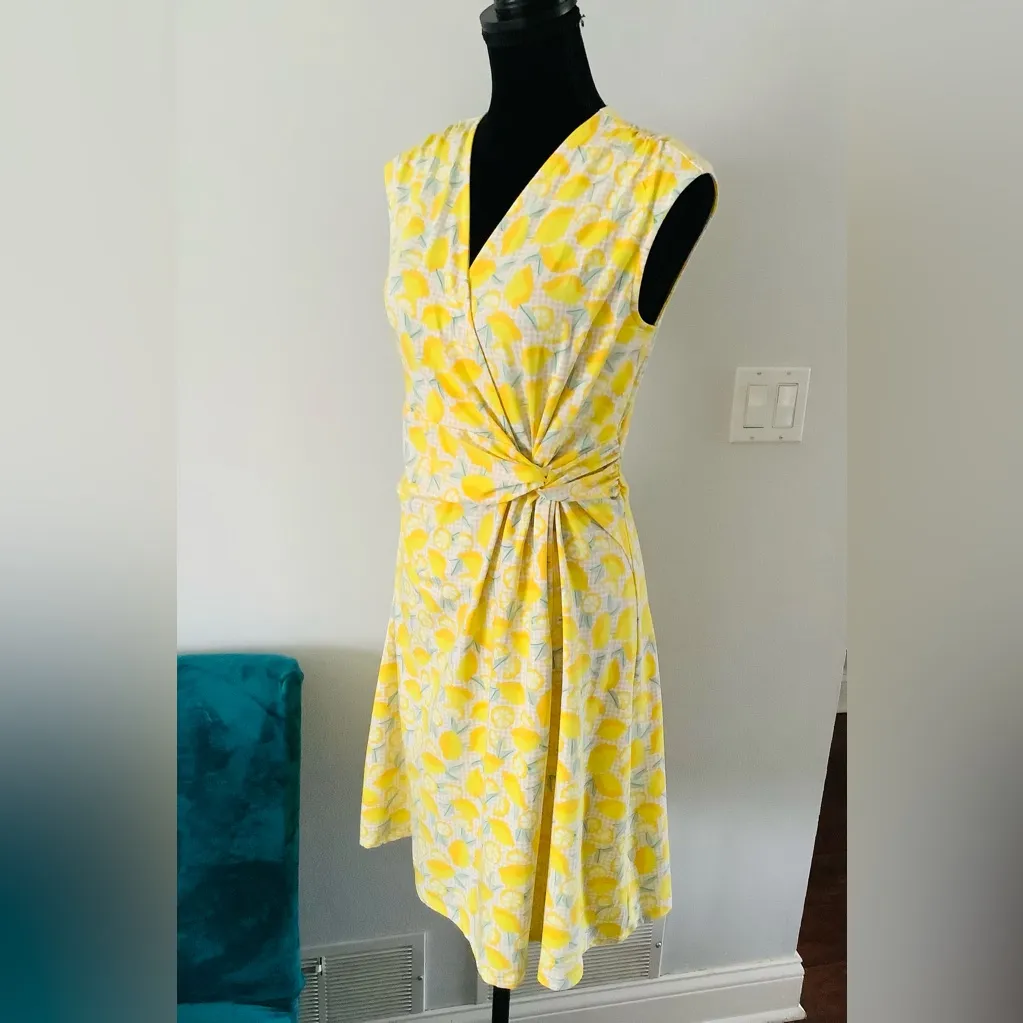 Cute and comfy Land’s End dress 🍋 NEW☀️ Yellow Size 8 - Image 2