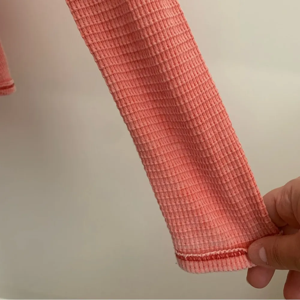 We The Free Kai Henley Waffle Knit Oversized Swing Top Size S - Image 11