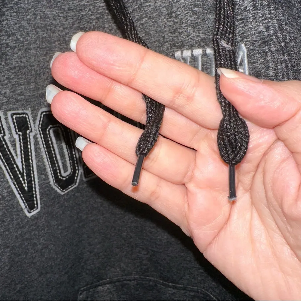 Dimco apparel black white spacedye volleyball hoodie, women, XL - Image 5