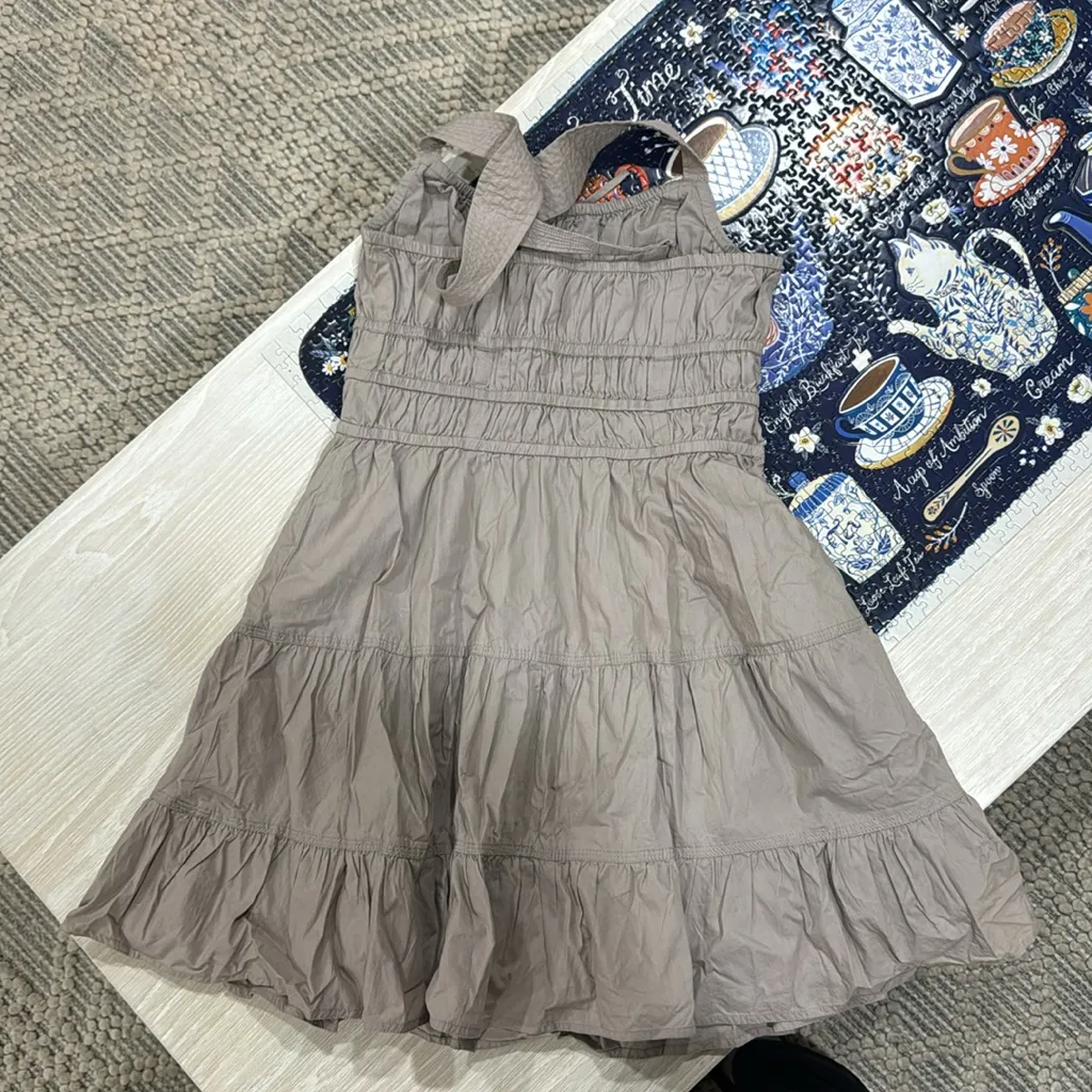 Aritzia Sunday Best Martine Poplin Dress Ashen - Image 6