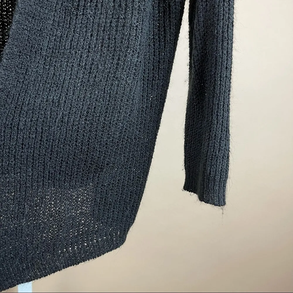 Dreamers Boho Small Cross Back Open Front Cardigan Knit Open Back Cover - Image 4