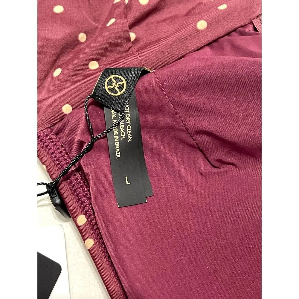 Vix‎ Paula Hermanny Lola Polka Dot Basic Bandeau Large Strapless Bikini Swim Top Red - Image 9