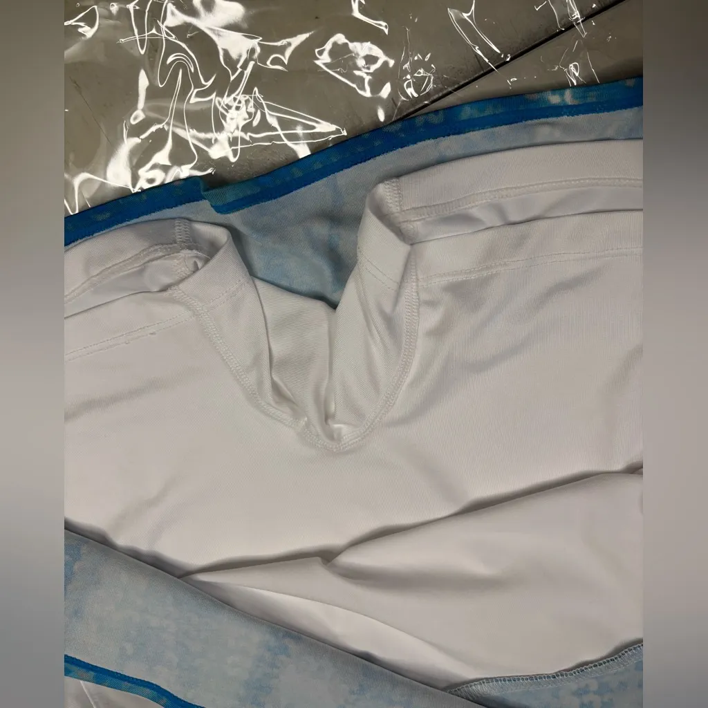 Tail White Blue Sequin Skies Tennis Athletic Skort Flounce Skirt Size XL New - Image 4