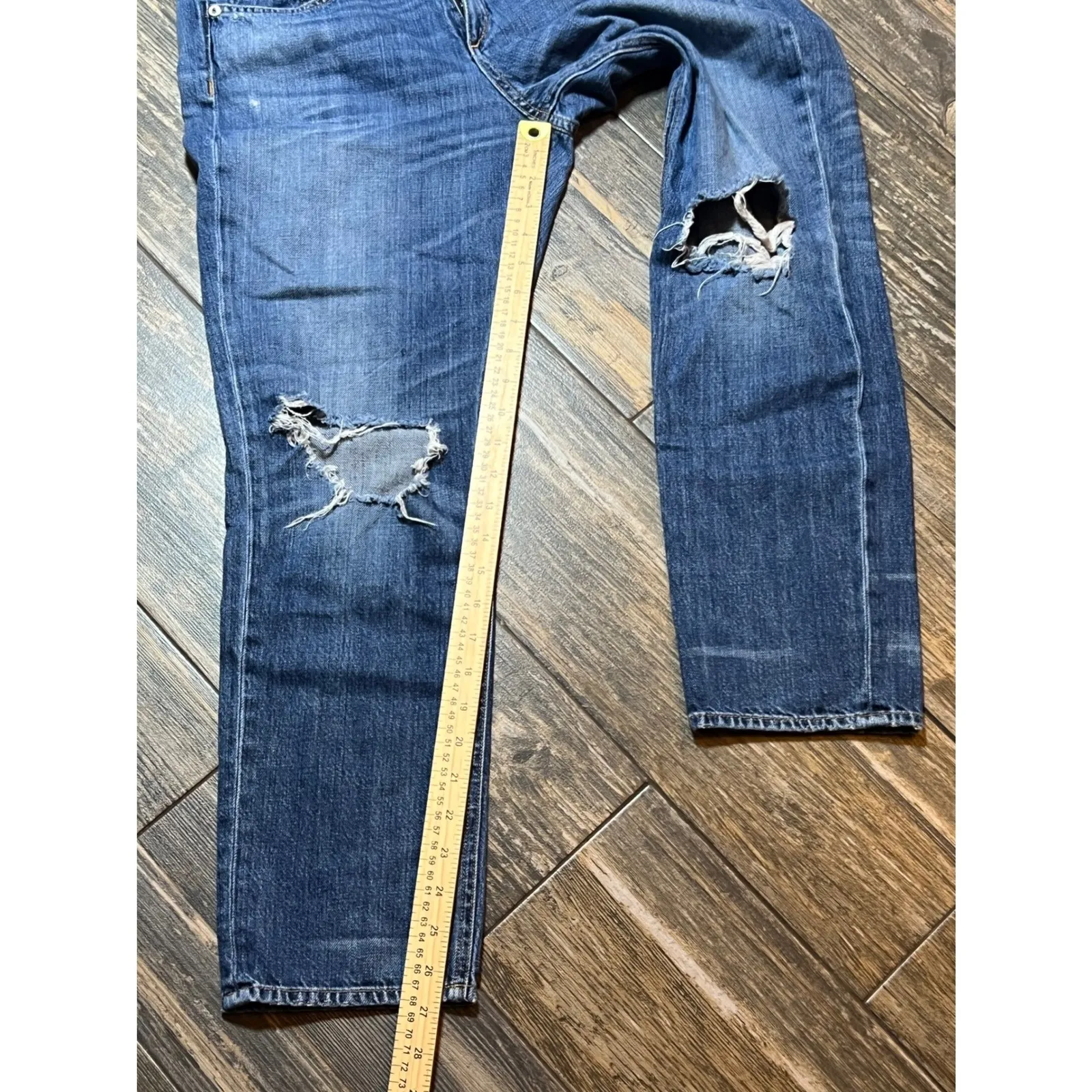 Rag & Bone Boyfriend Jeans Distressed Mid Rise Size 28 Buckley Ripped Slim Fit - Image 9