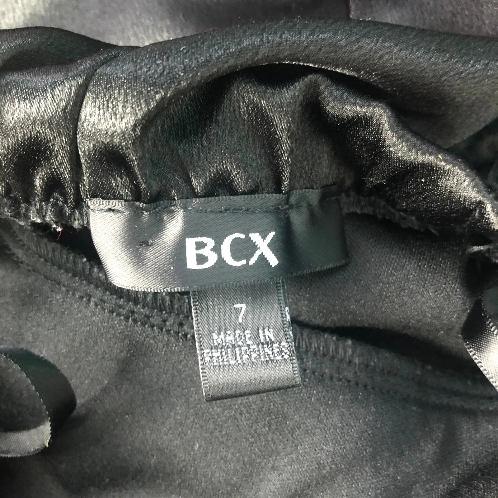 BCX Strapless Sequin Embellished Mini Black Dress - Image 2