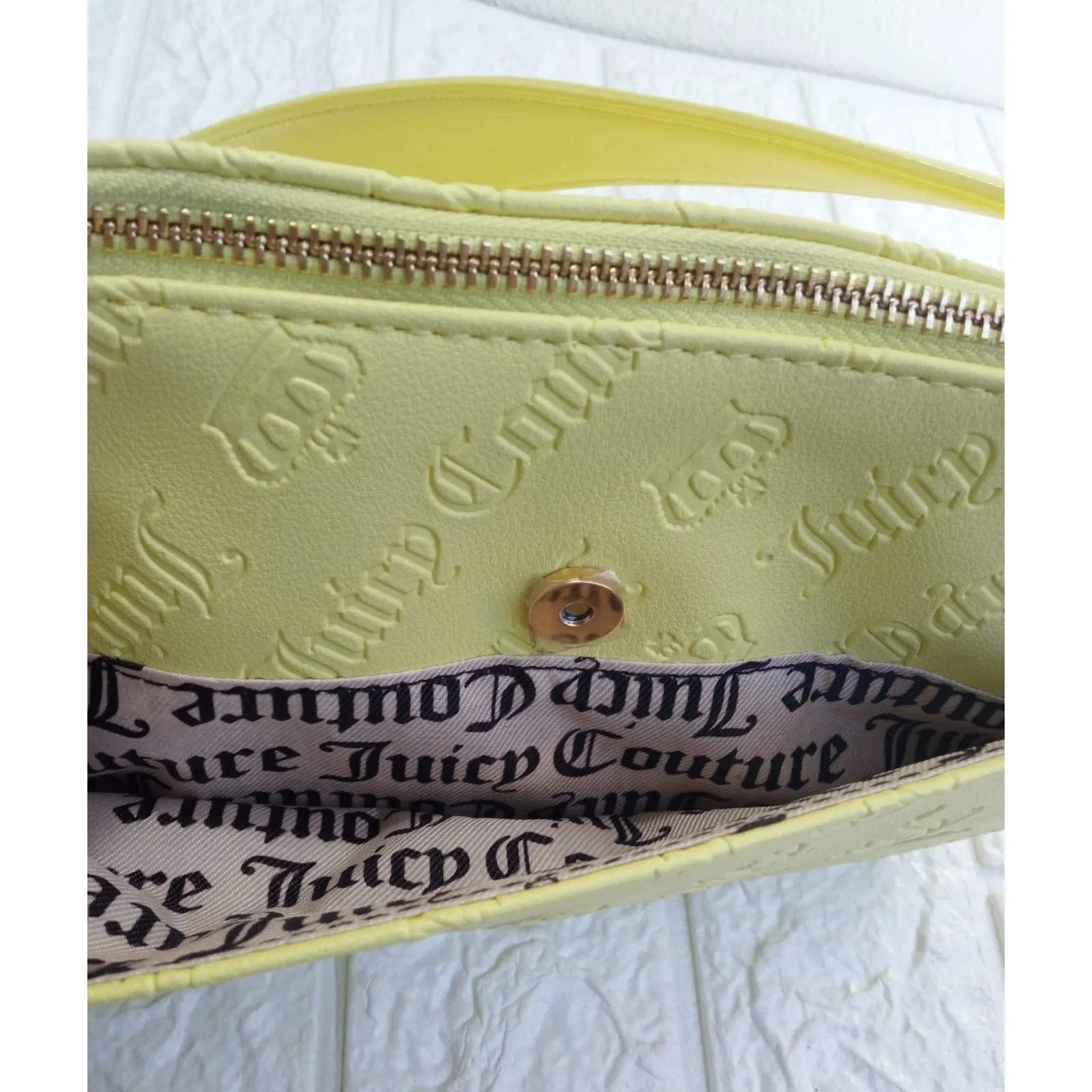 Juicy Couture Shoulder Bag $79 Yellow New Collection Pendants Chain NWT - Image 10
