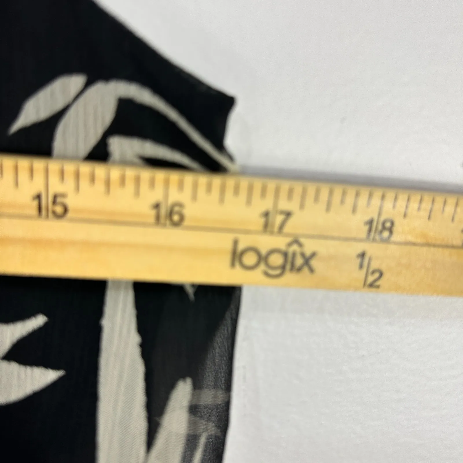 Express‎ S Bamboo Leaf Print Ruffle Mini Dress Y2K Vacationcore Indie Sleaze - Image 2