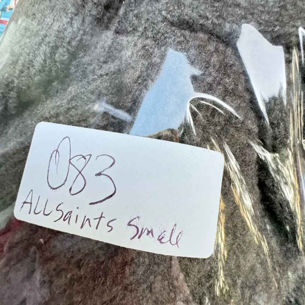 Allsaints Tierny roll neck turtleneck pullover sweater top wool yak size small - Image 15