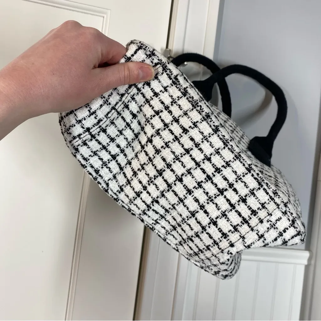 J.Crew Small tweed structured tote‎ bag academia collegiate - Image 5