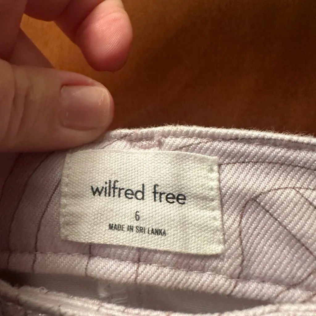 Wilfred Swirl Patterned Mini Skirt in Pink and Gray - Image 2