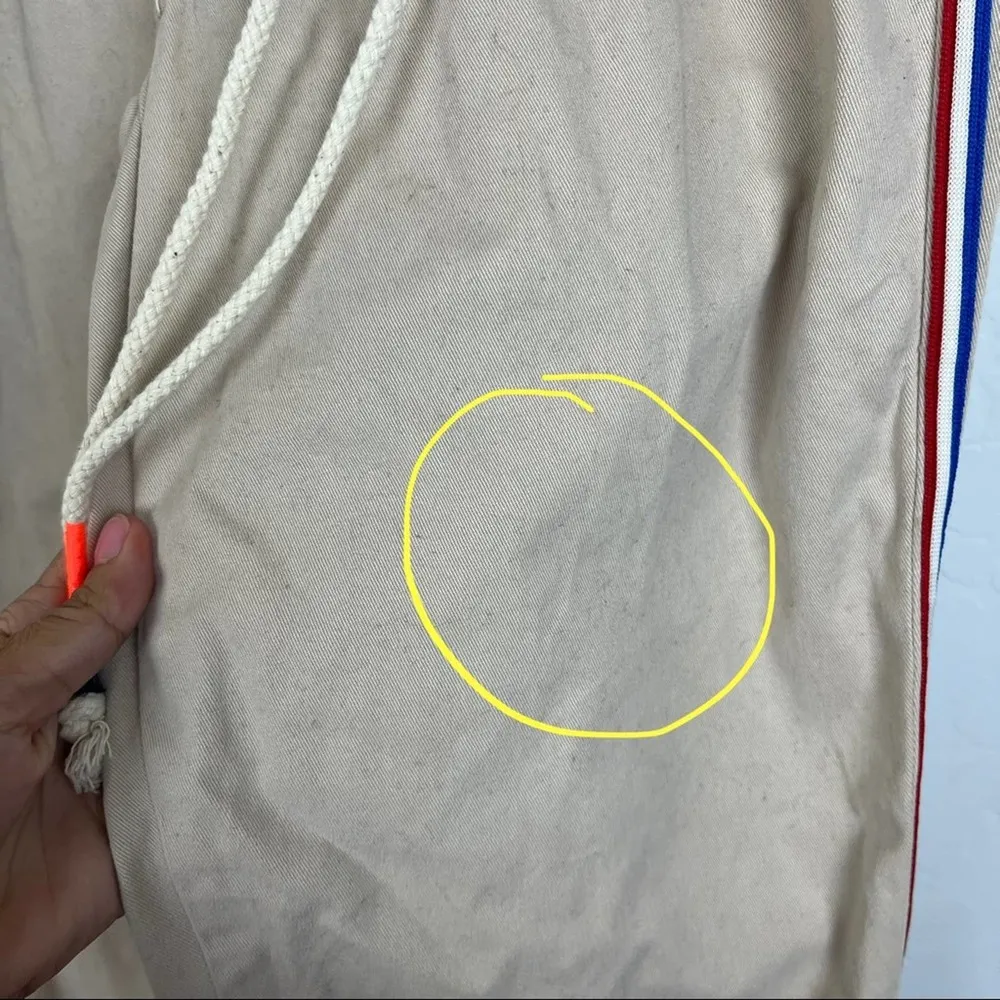 Sundry Tan Stripe Bootcut Pants - Image 4