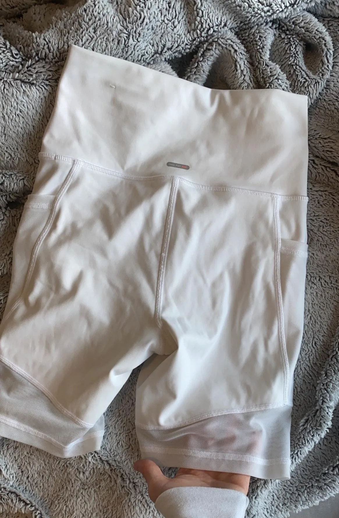 American Eagle Outfitters White Biker Shorts  - Image 2