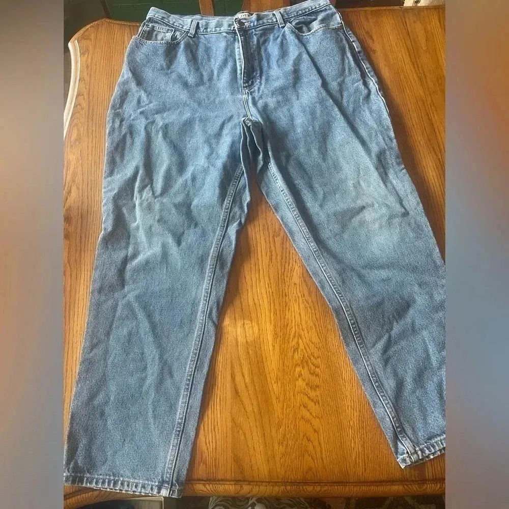 2 Pair Vintage L.L. Bean Light Wash Mom Jeans Size 18‎ EUC! 90’s Bin B Blue - Image 9