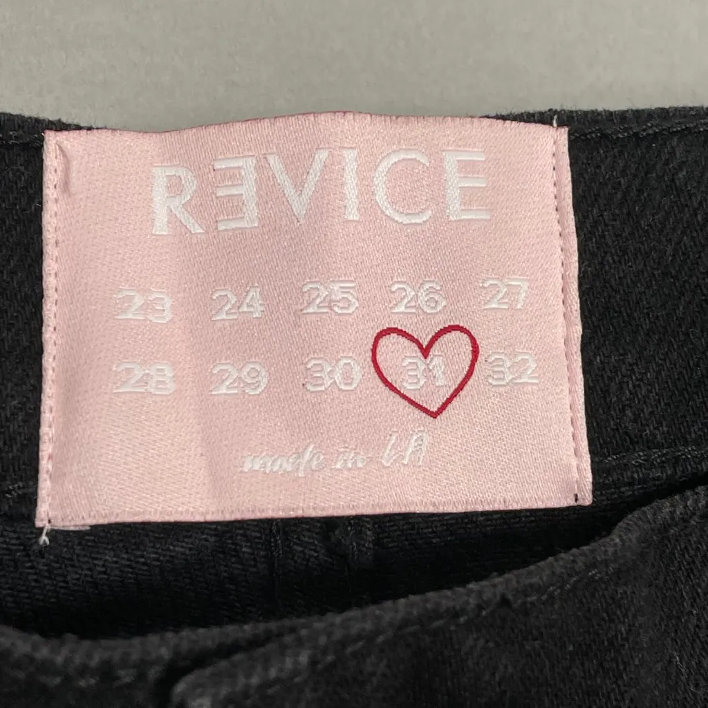 NWT Revice  Ex-Boyfriend Jeans Black Distressed High Rise Ripped Size 31 Women‎ - Image 13