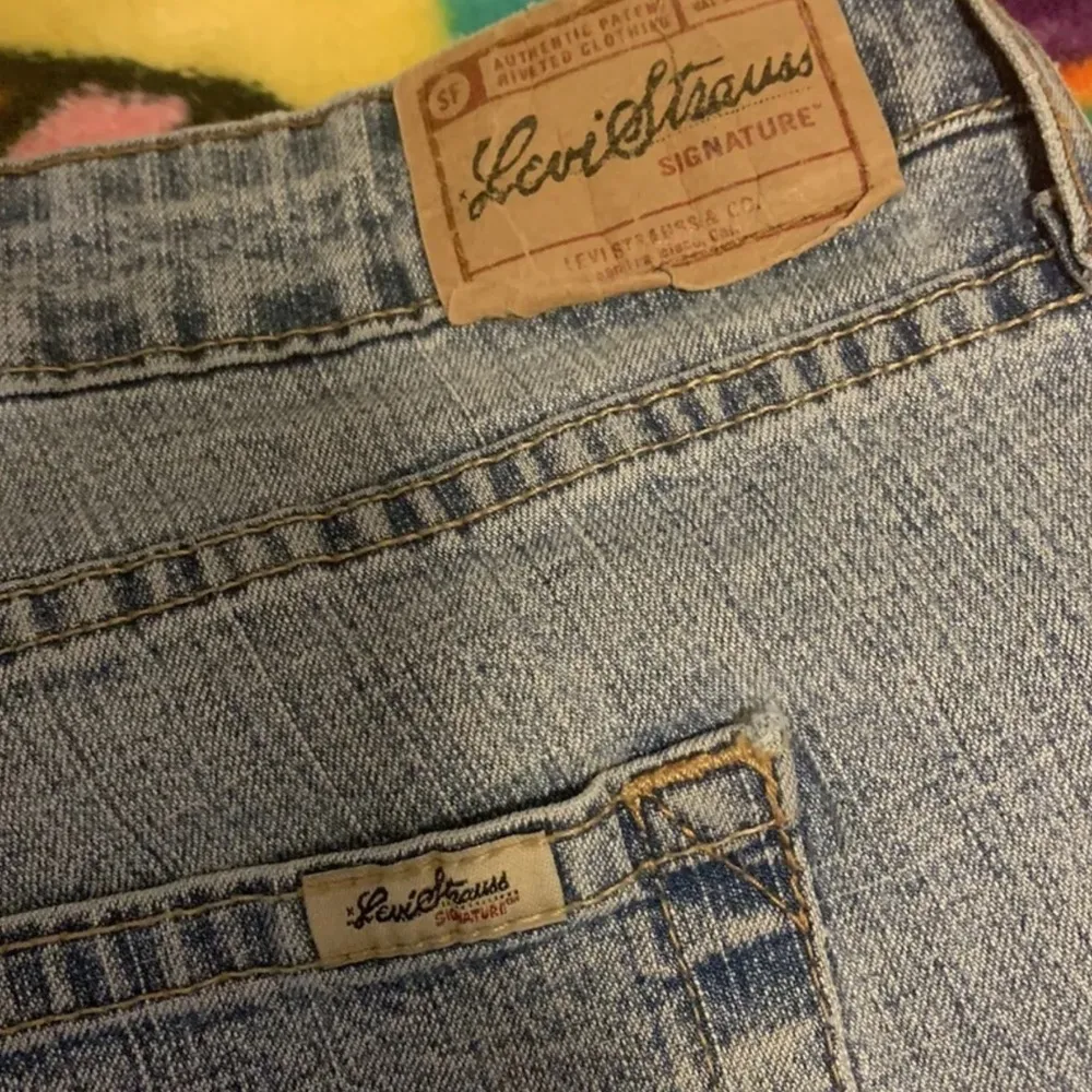 Levi Strauss Signature Stretch Low Rise Bootcut High Waist Misses Jeans Sz 16 - Image 10