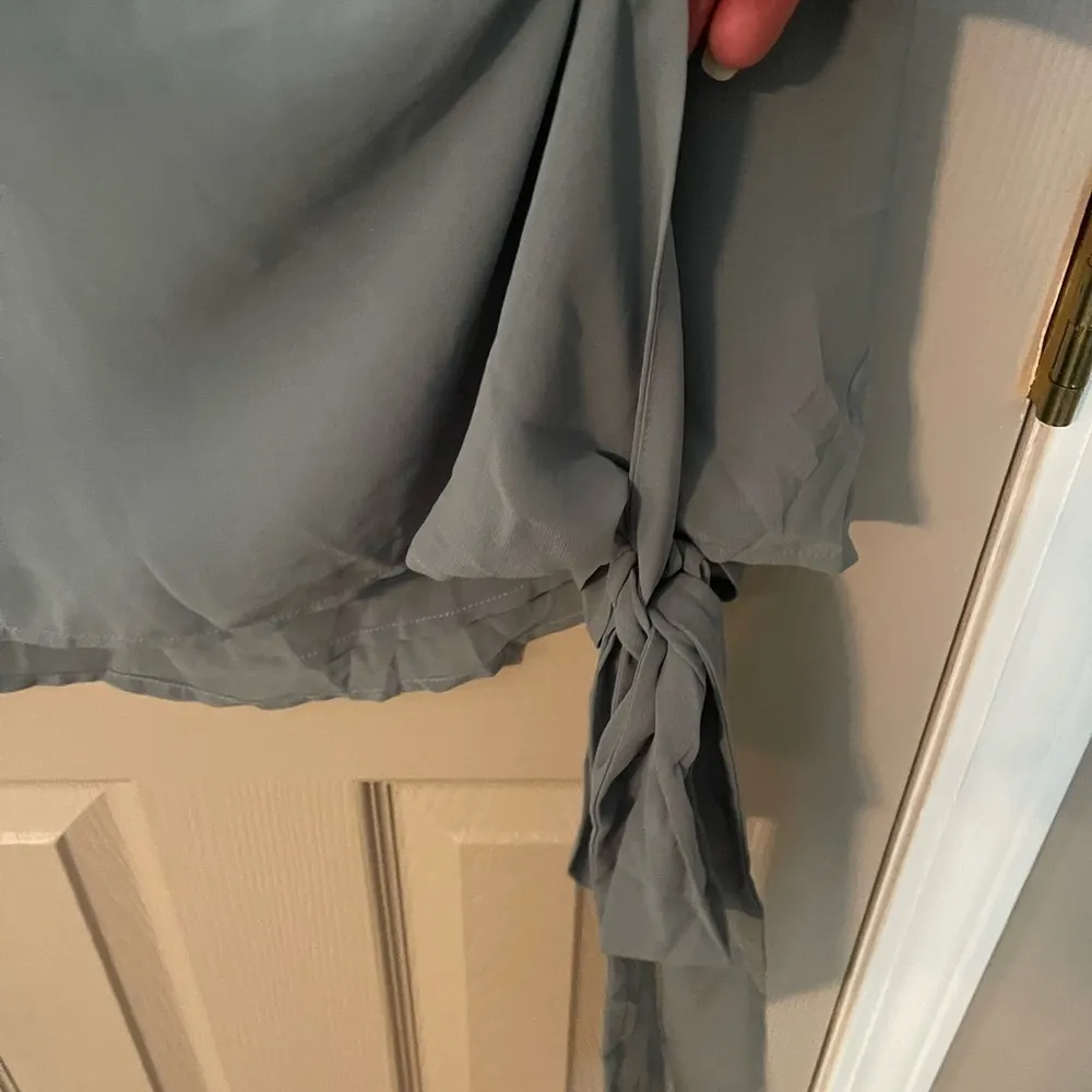 Zenana Wrap Front, Side Tie Blouse.​ - Image 3