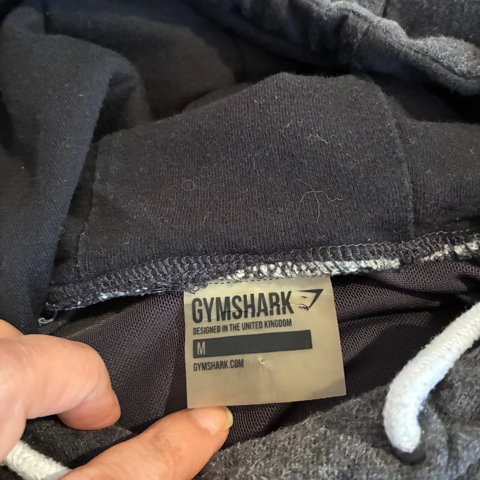 Gymshark X Nikki‎ Blackketter Cropped Hoodie Pullover Athleisure Black Marl-M - Image 3