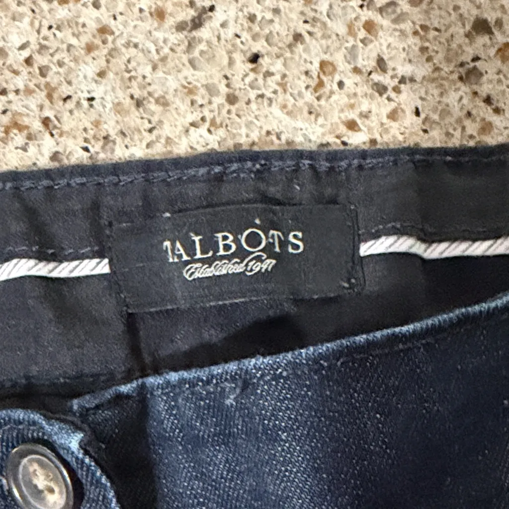 Talbots Dark Blue Flare Jeans - Image 2