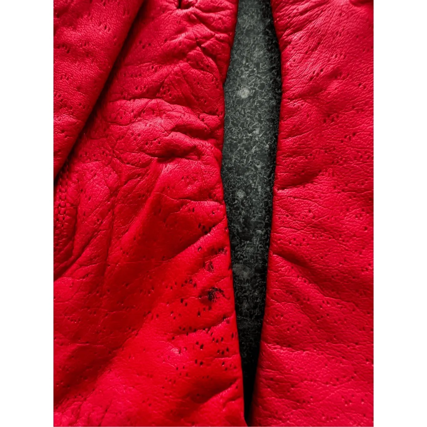 Van Real red leather gloves size S - Image 3