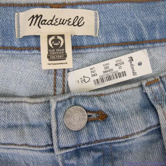 Madewell The High-Rise Slim Crop Boyjean in‎ Dumas Wash: Ripped Edition, 32 - Image 9