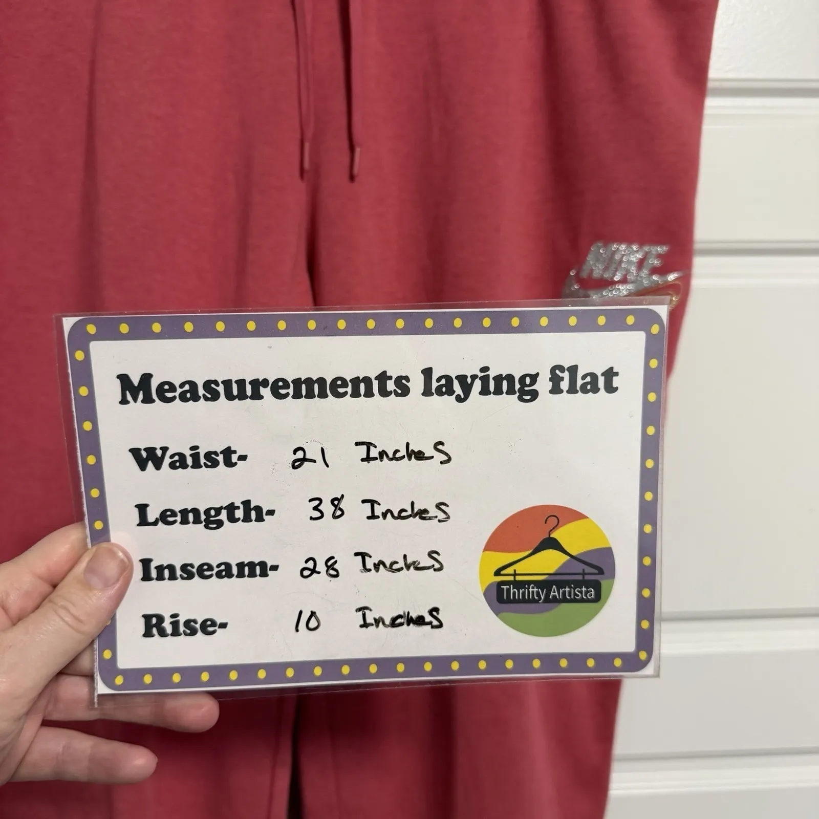 Nike Women's Red Glitter Swoosh Jogger Sweatpants Size XXL 2XL Very Soft - Image 4