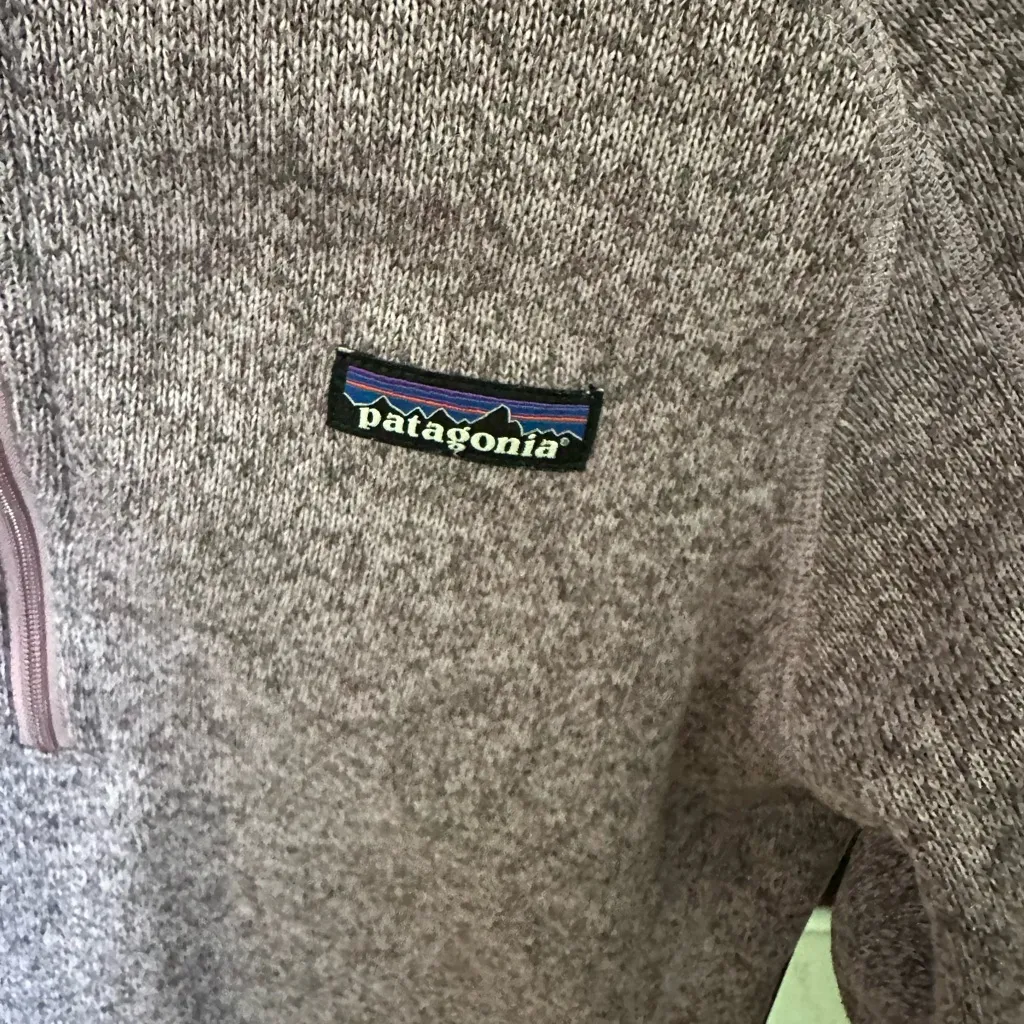 Patagonia Lavender Fleece Pullover Quarter Zip Size Small - Image 2