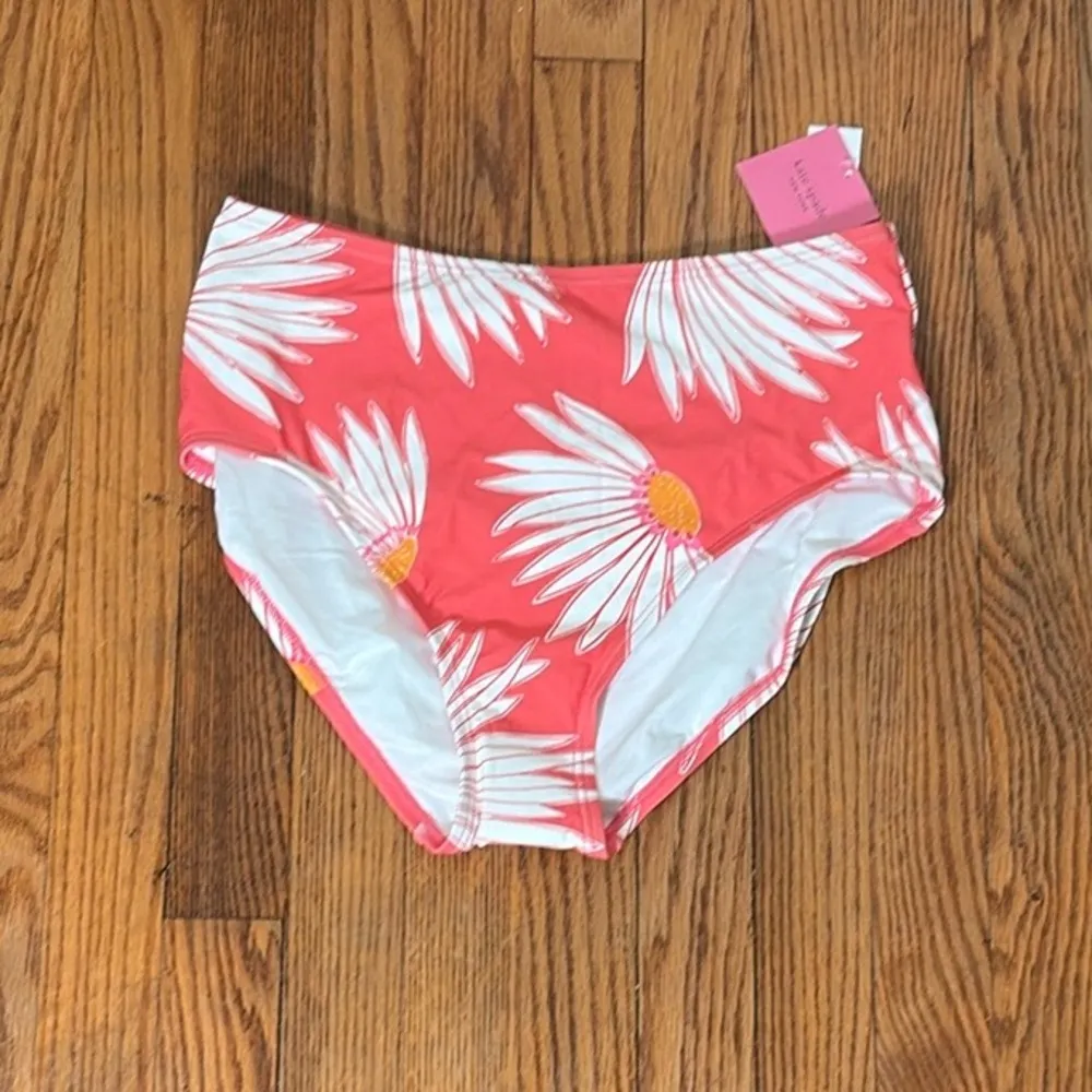 Kate‎ Spade New York Falling Flower High-Waist Bottoms Orange Size L NWT - Image 3