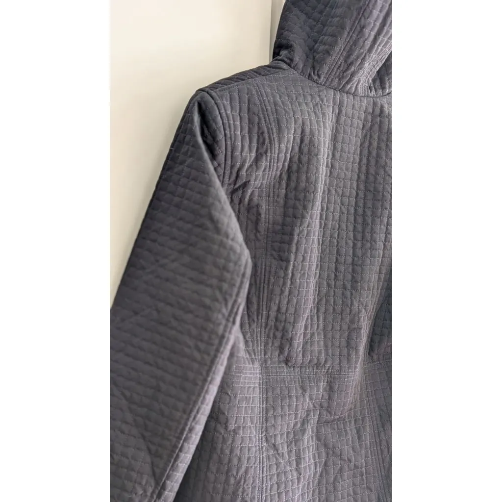 Women's Esprit Black Quilted Hooded Jacket M - Image 5