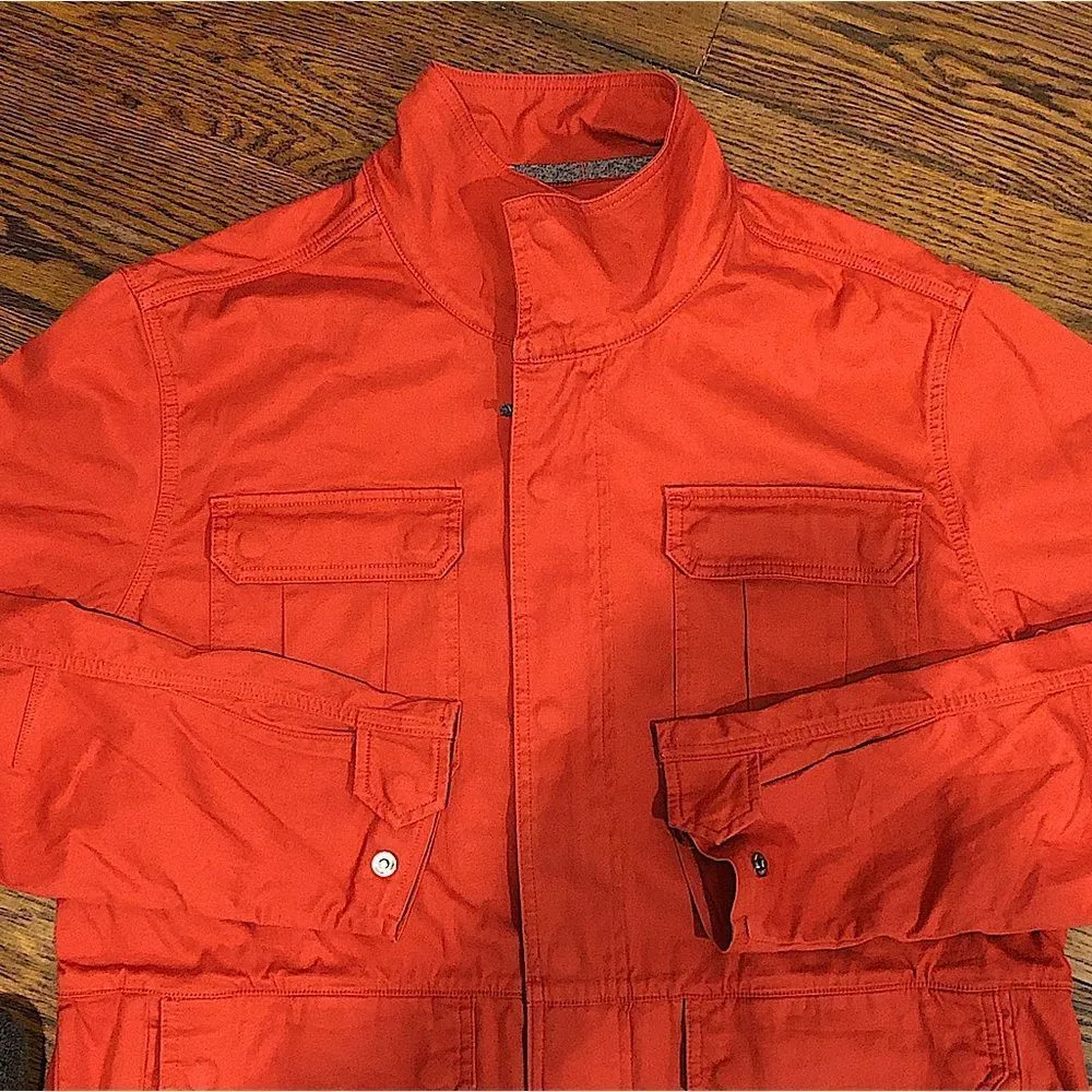 MERRELL Women’s Red Cotton Barn Jacket Sz Medium - Image 11