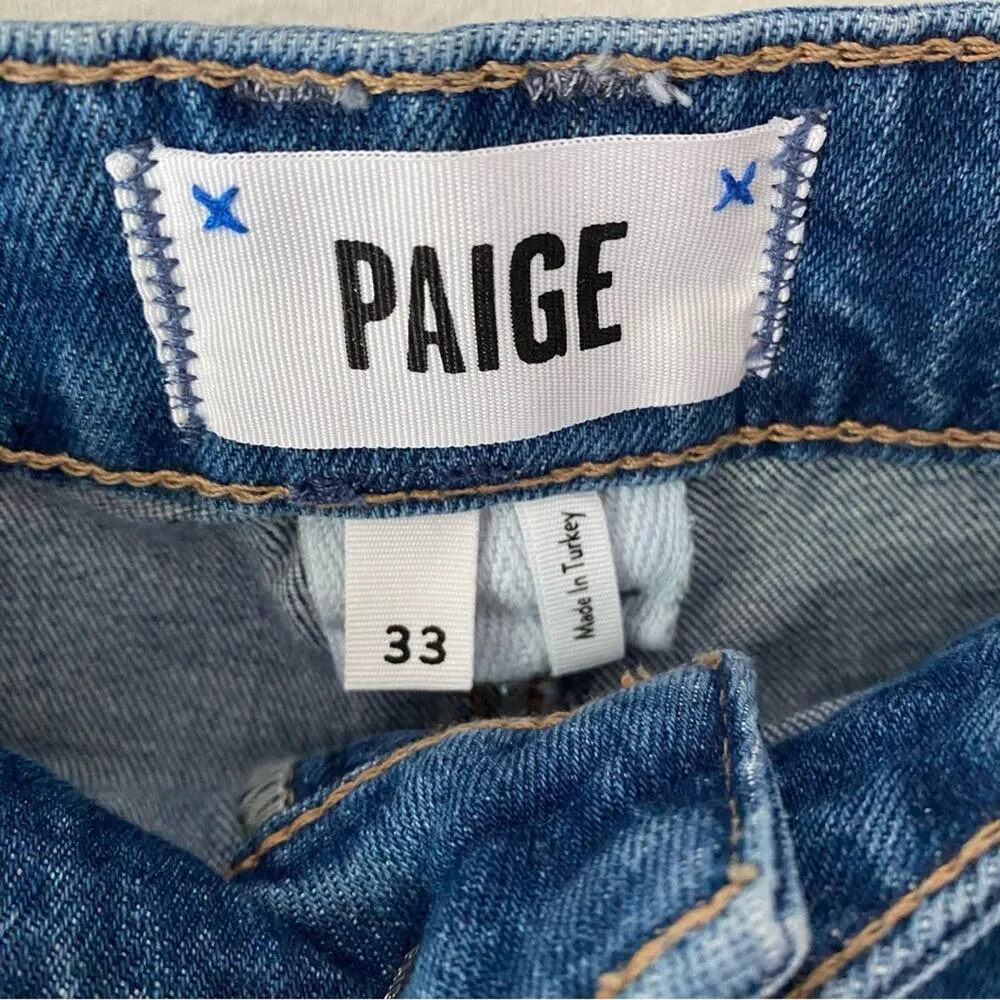 Paige NWTs Alexis Cargo High Rise Barrel Leg Jeans size 33 - Image 10