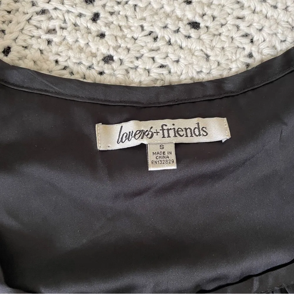 Lovers + Friends Pleated Shift Mini Dress Black (Small) cocktail party new years - Image 2