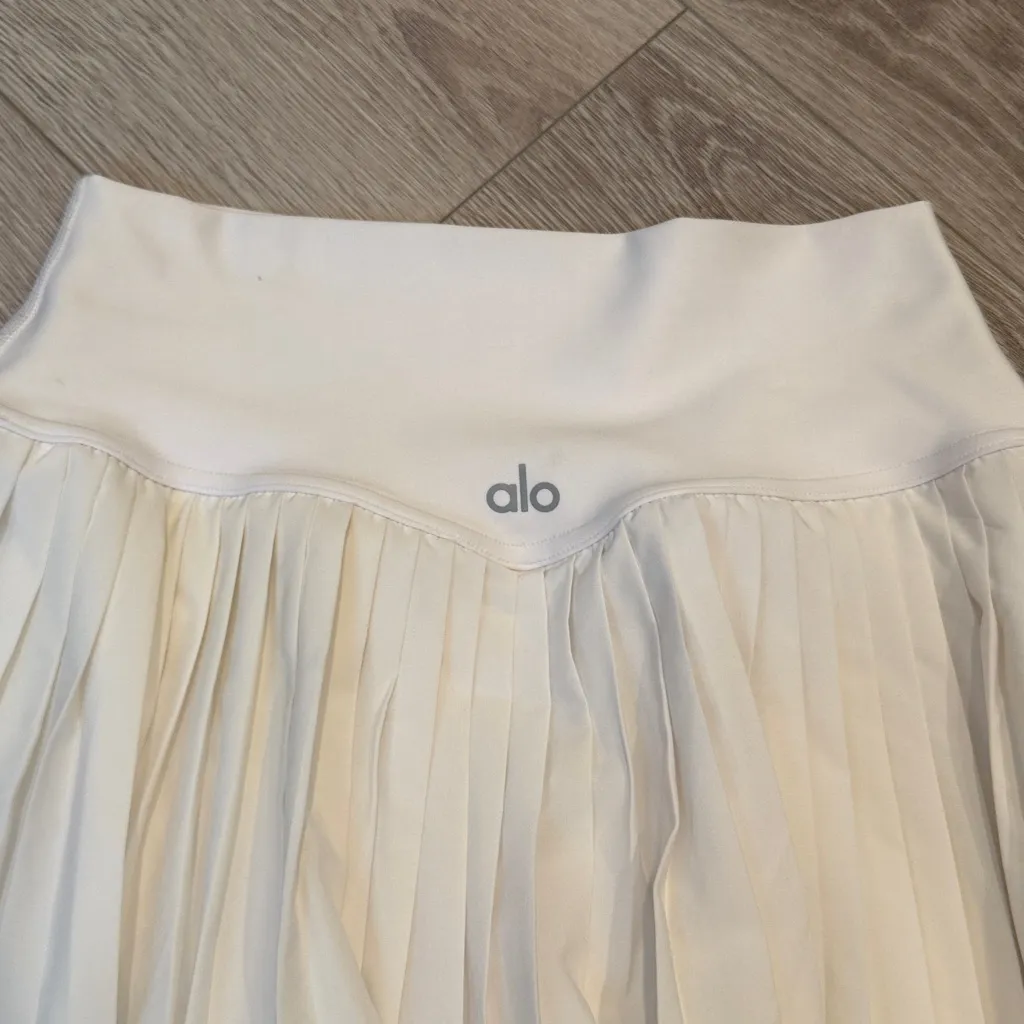 Alo Yoga Grand Slam Tennis Skirt White Size Small - Image 7