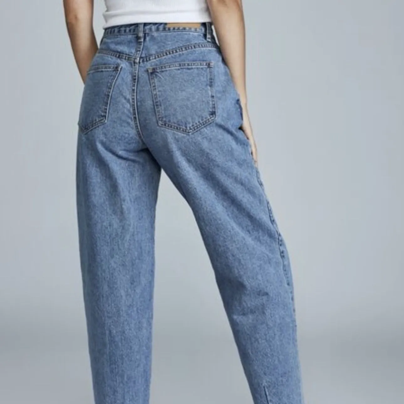 Cotton On Mom Jeans Women Size 10 Medium Blue Wash High Rise Minimalist Casual - Image 5