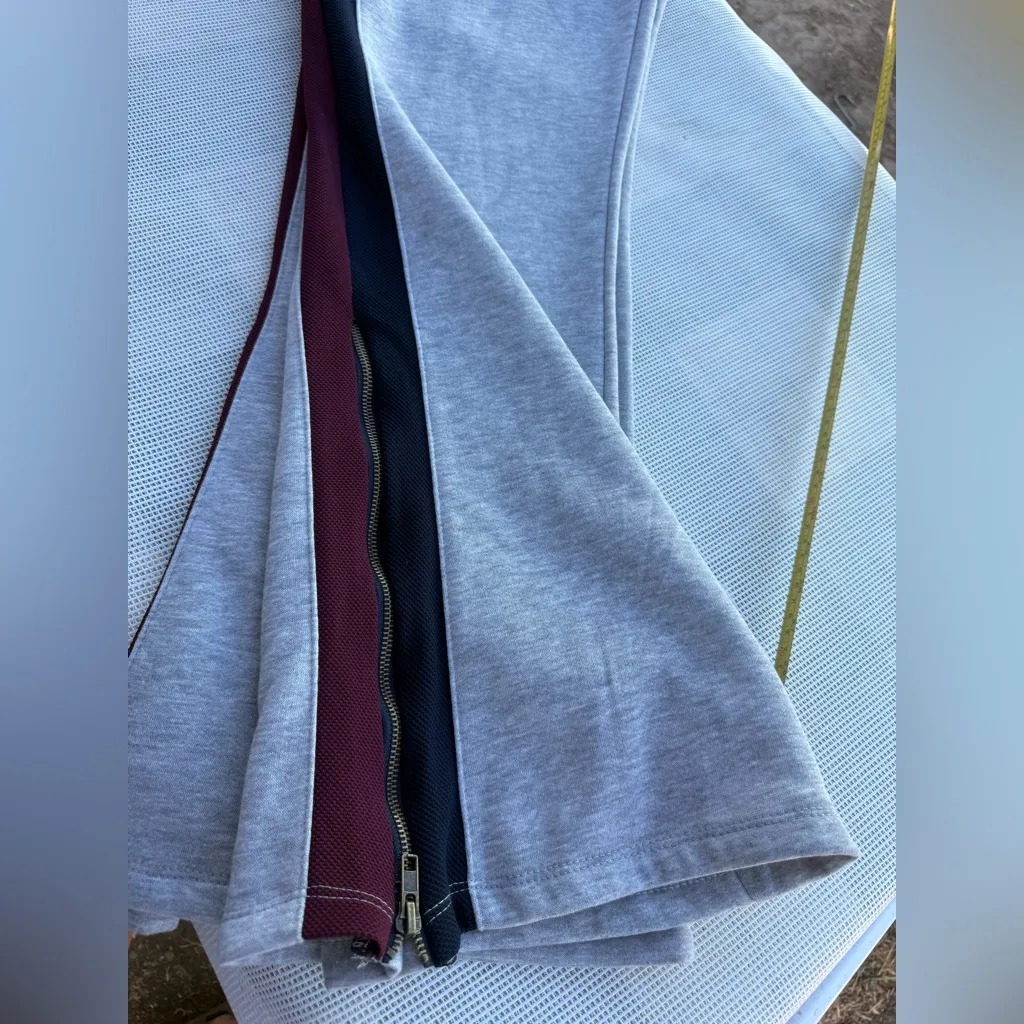 NEW AYDA LAUREN WOMENS FLARE 2 STRIPE SWEATPANTS MEDIUM MARL GRAY COLOR - Image 11