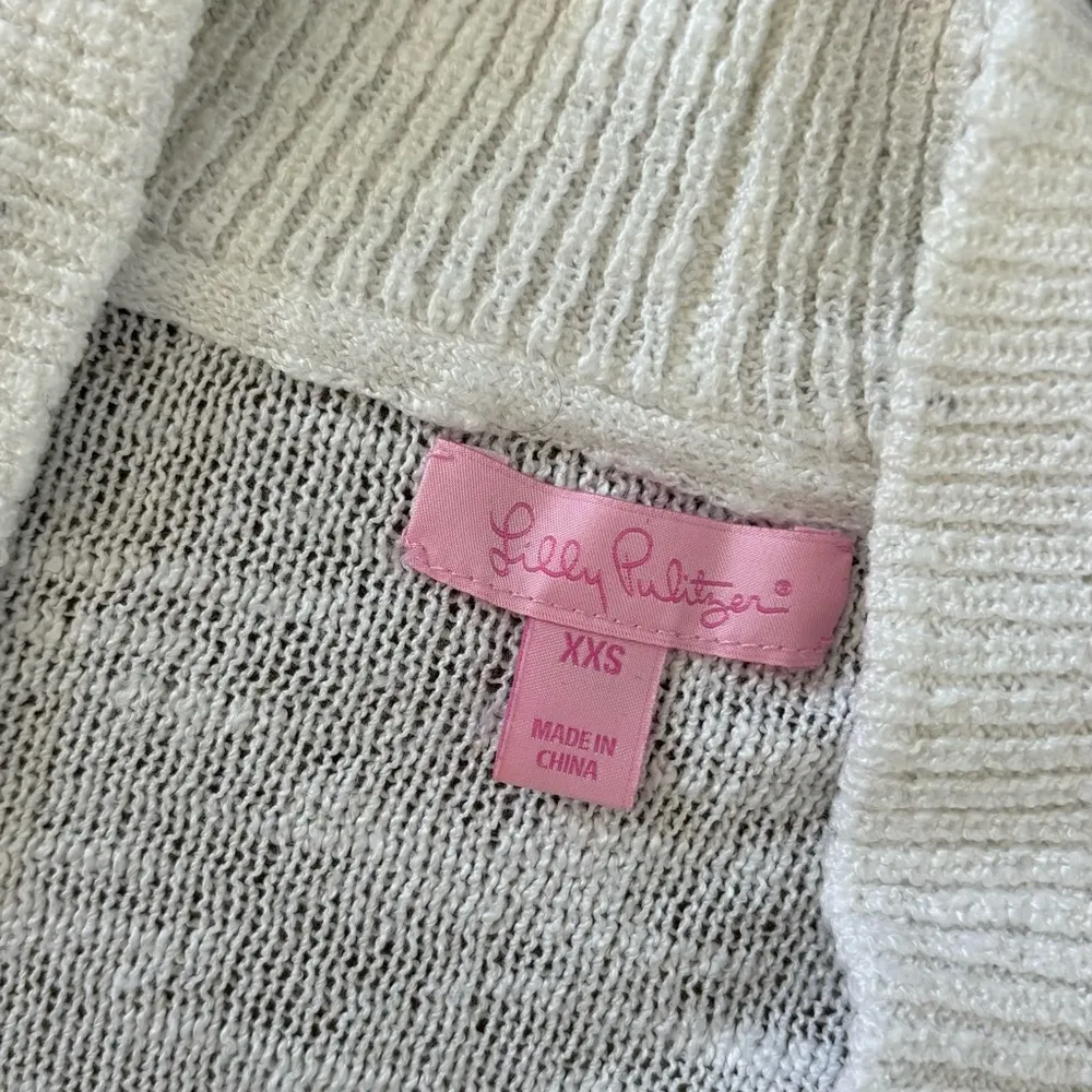 lilly pulitzer amalie resort white sheer open cardigan sweater - Image 4