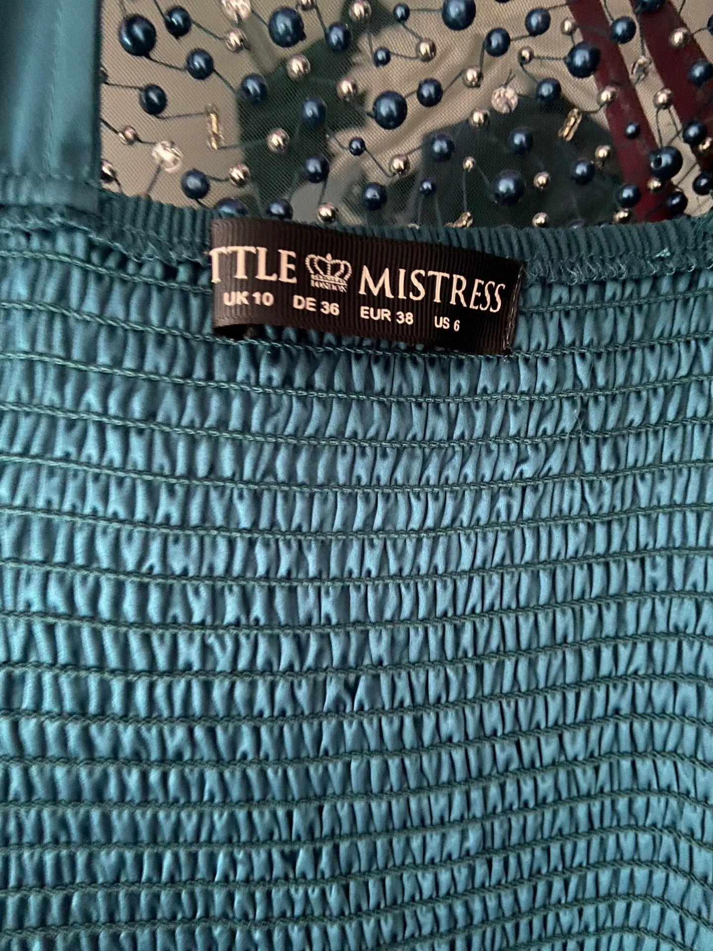 Emerald green prom dress  - Image 3