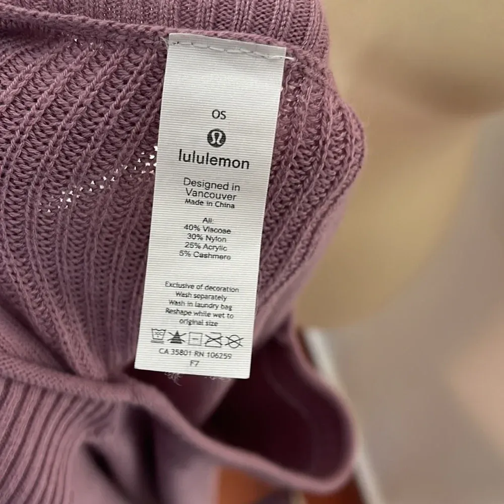 Lululemon Pink Be At Ease Poncho‎ One Size - Image 8