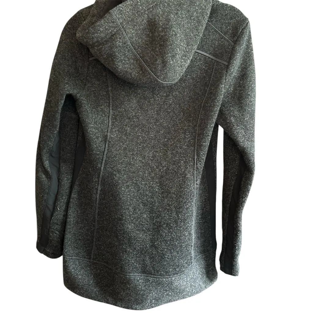 Athleta Women's XS Gray Fleece Lined‎ Zip Up Hoodie Jacket - Image 2