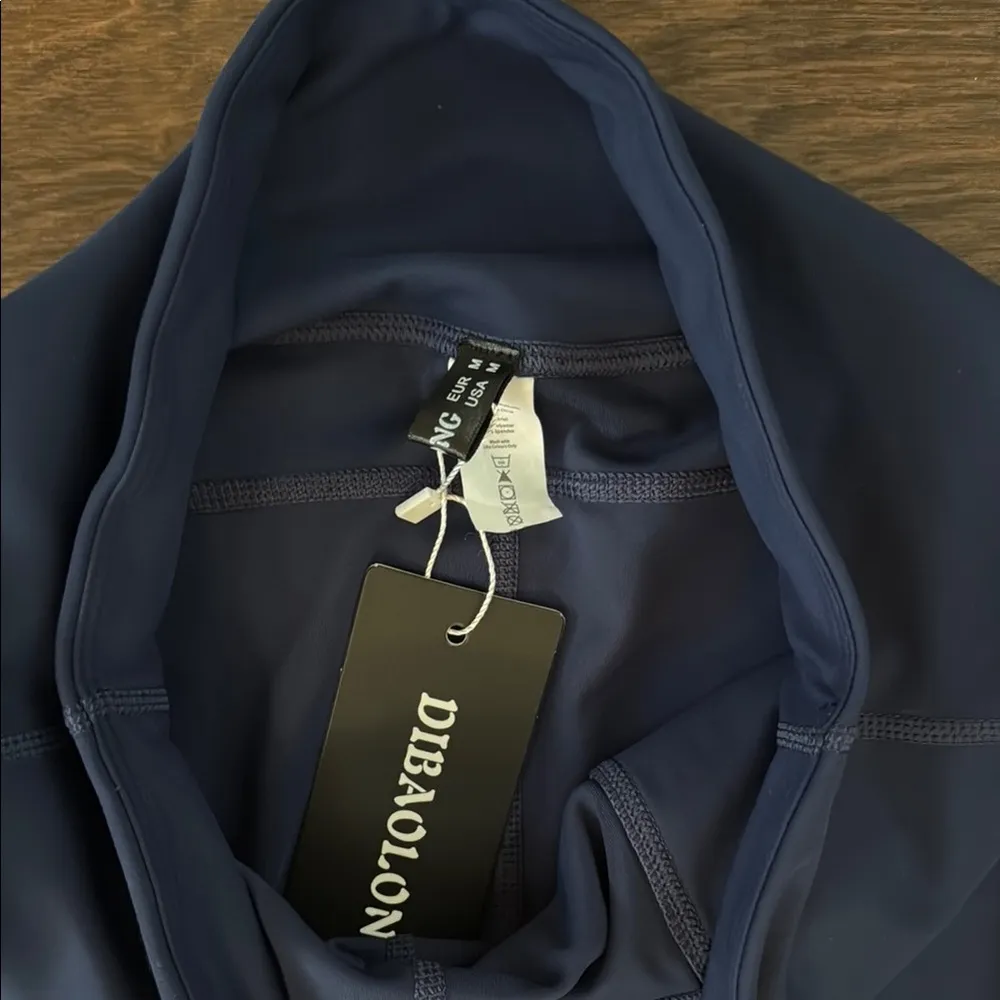 Ladies Navy Blue Jogger Pants M Size M - Image 2