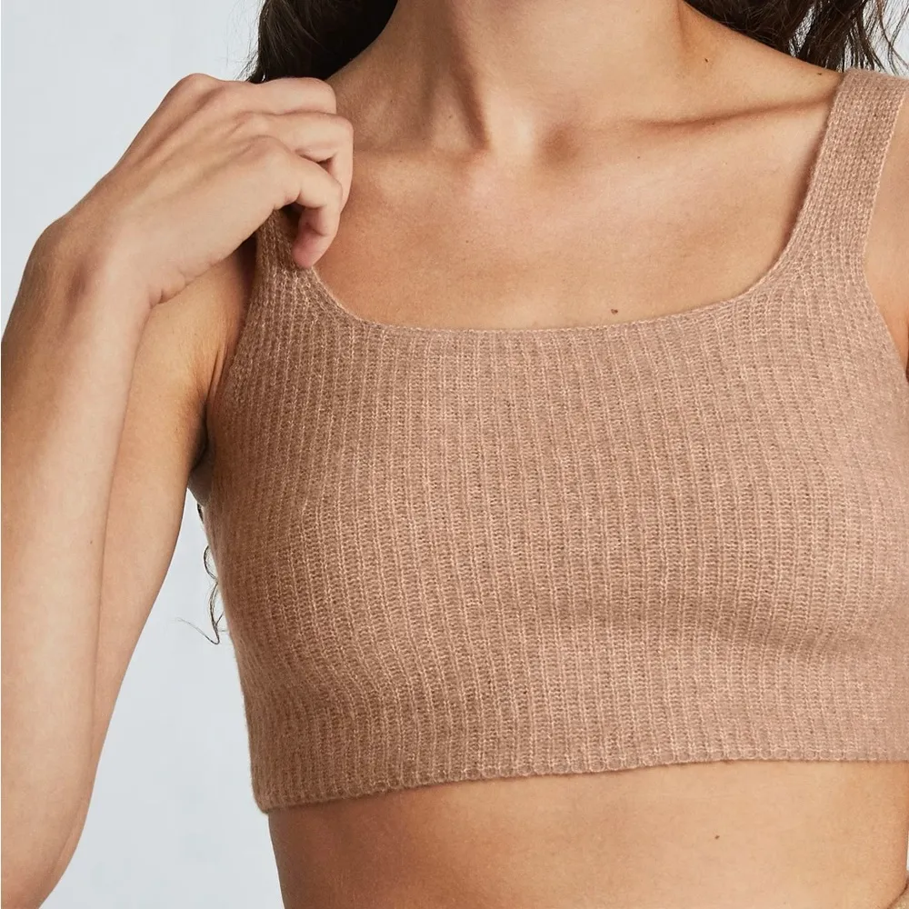 Everlane The Cozy-Stretch Tank In Camel - Image 2