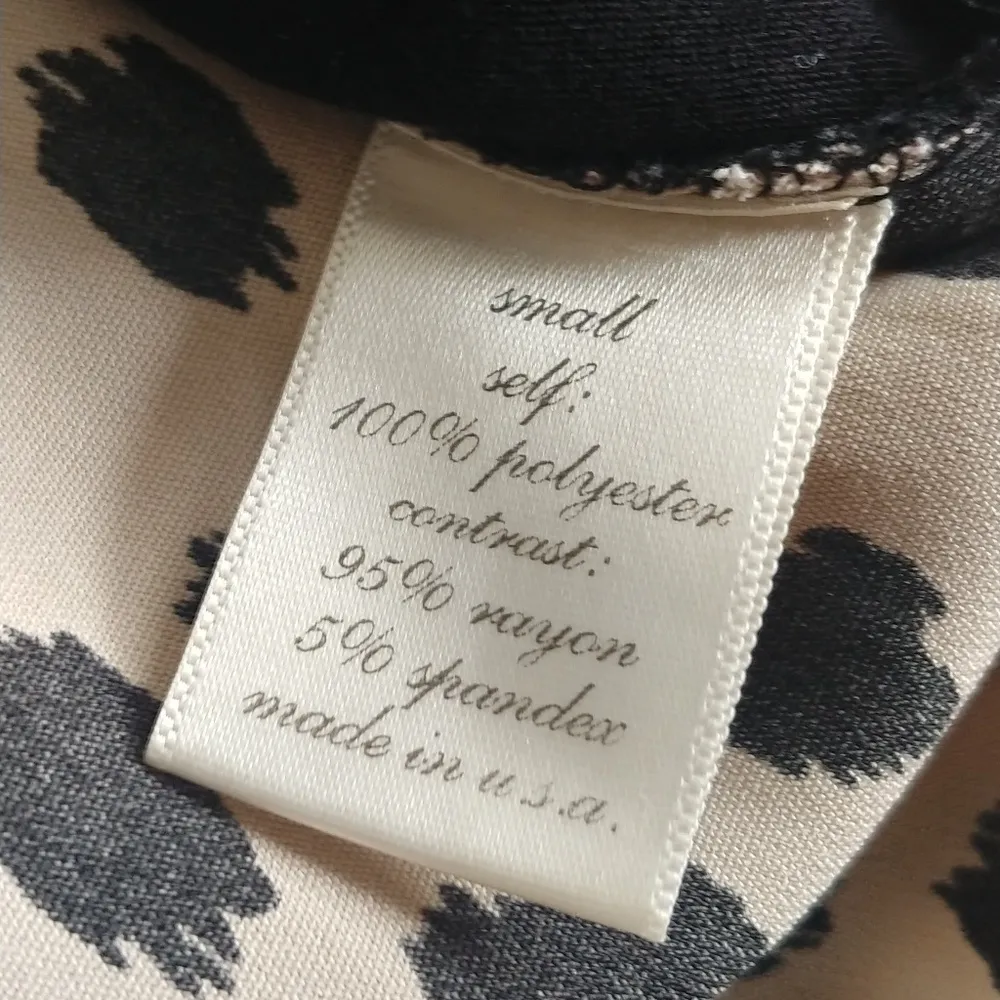 Buttons Animal Print Wrap Blouse Top - Image 6