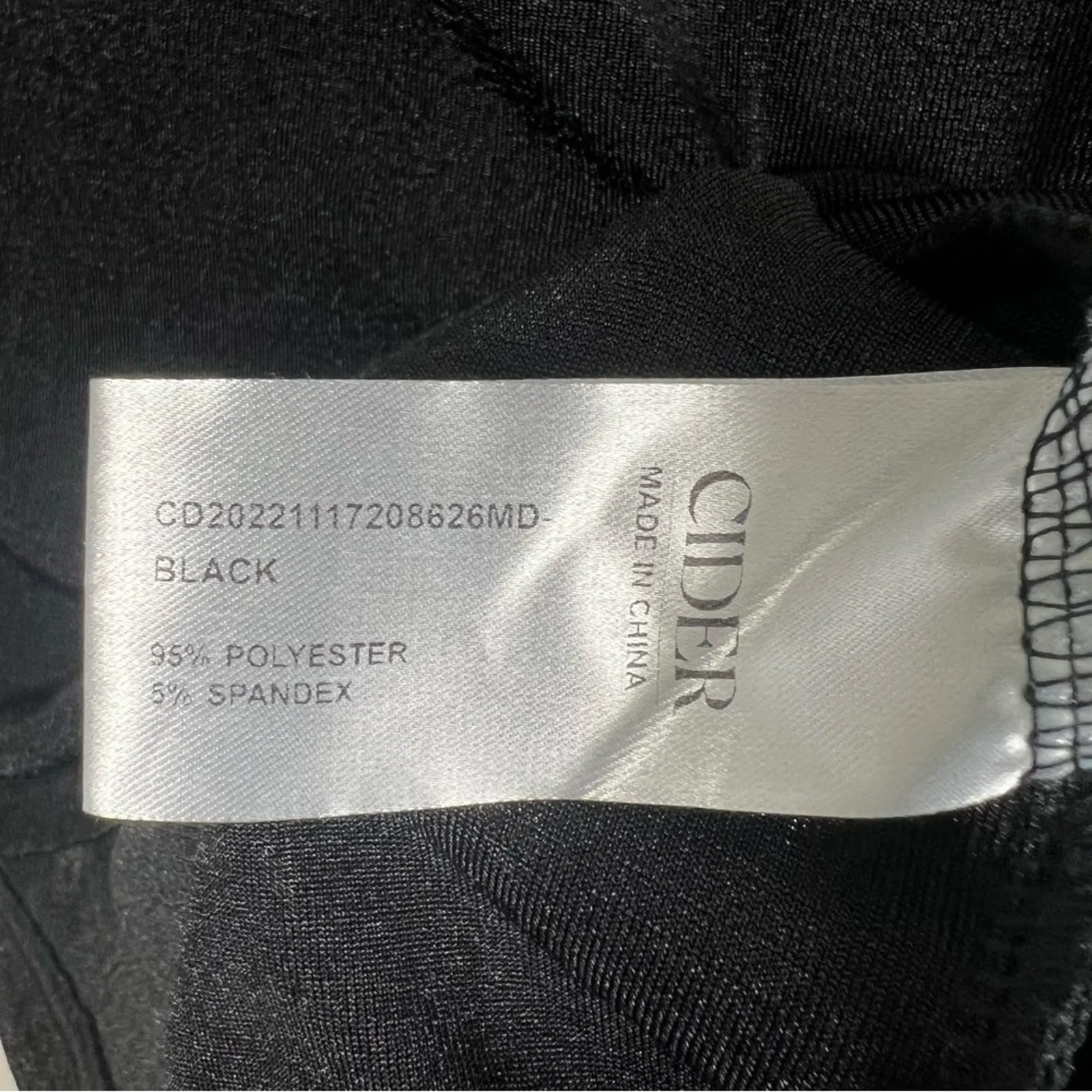 Cider Mini Dress Womens L Black Balloon Sleeve Drape Corset Lace Whimsigoth - Image 5