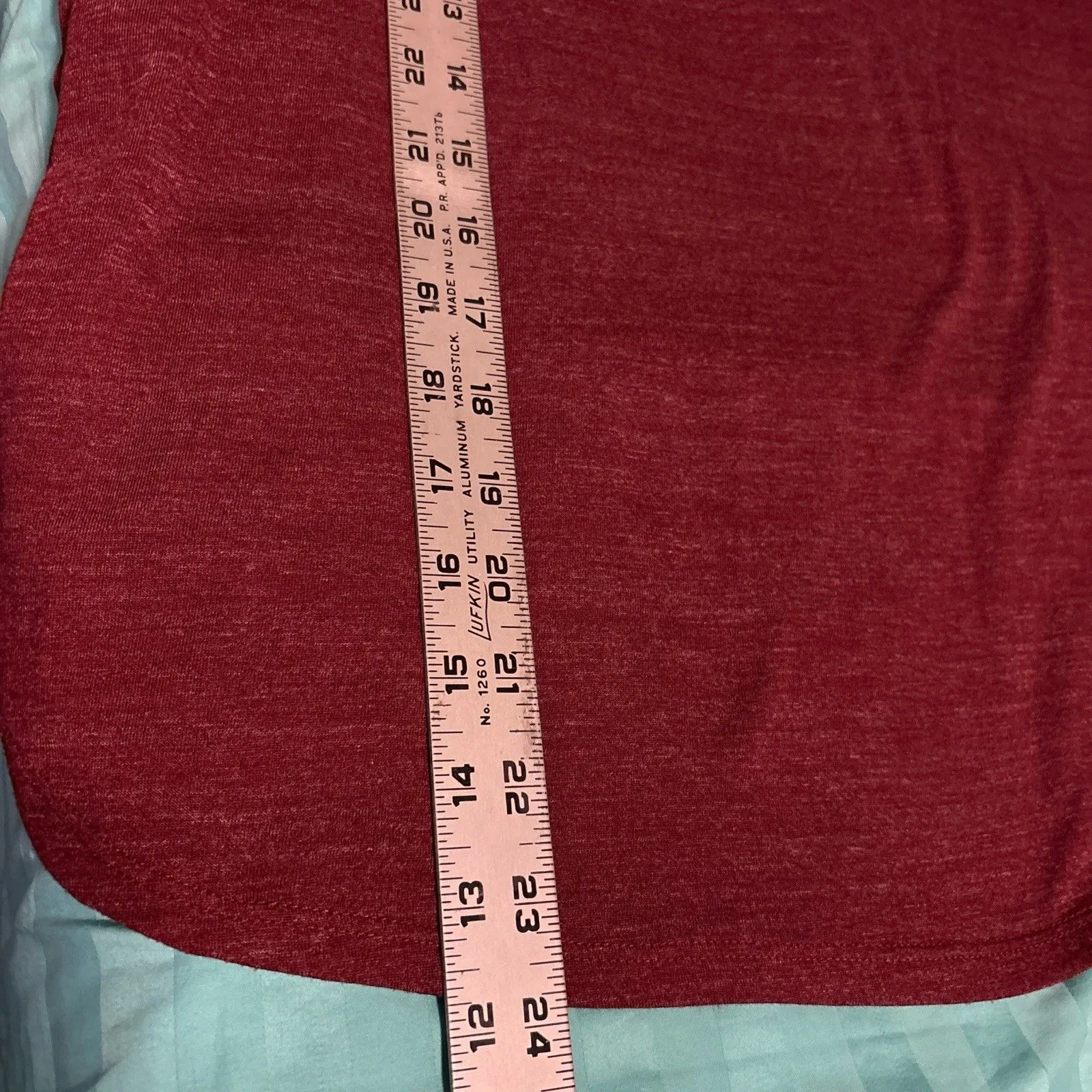 Alo Yoga Cutout Back Short Sleeve Tee Size M Maroon Activewear Athleisure Gym - Image 14